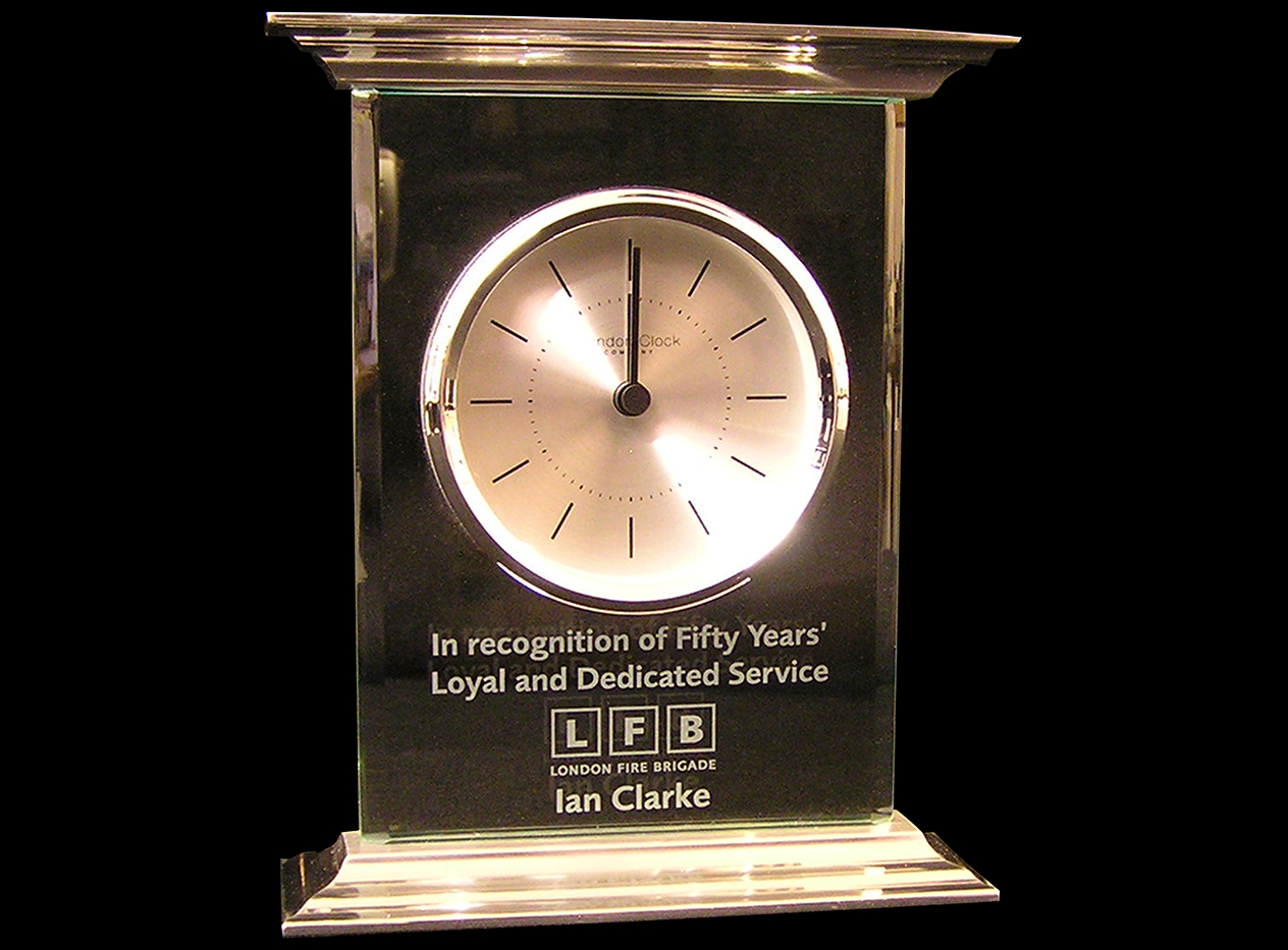 Engraved Clock