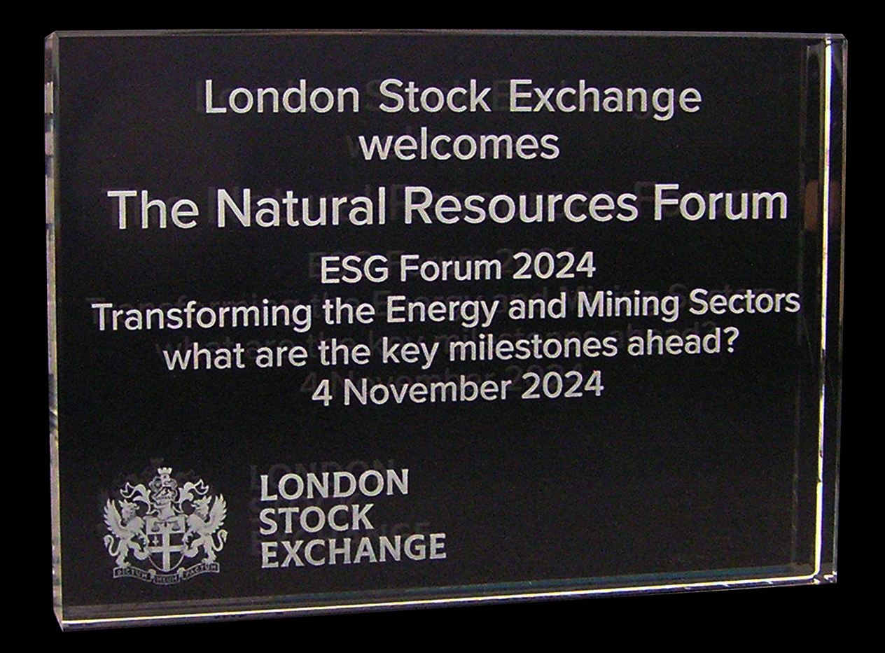 Engraved Glass Sign