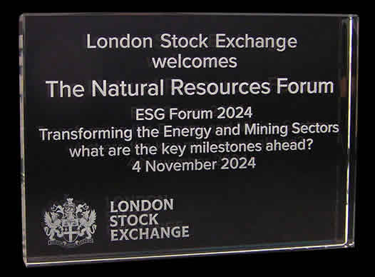 Engraved Glass Sign